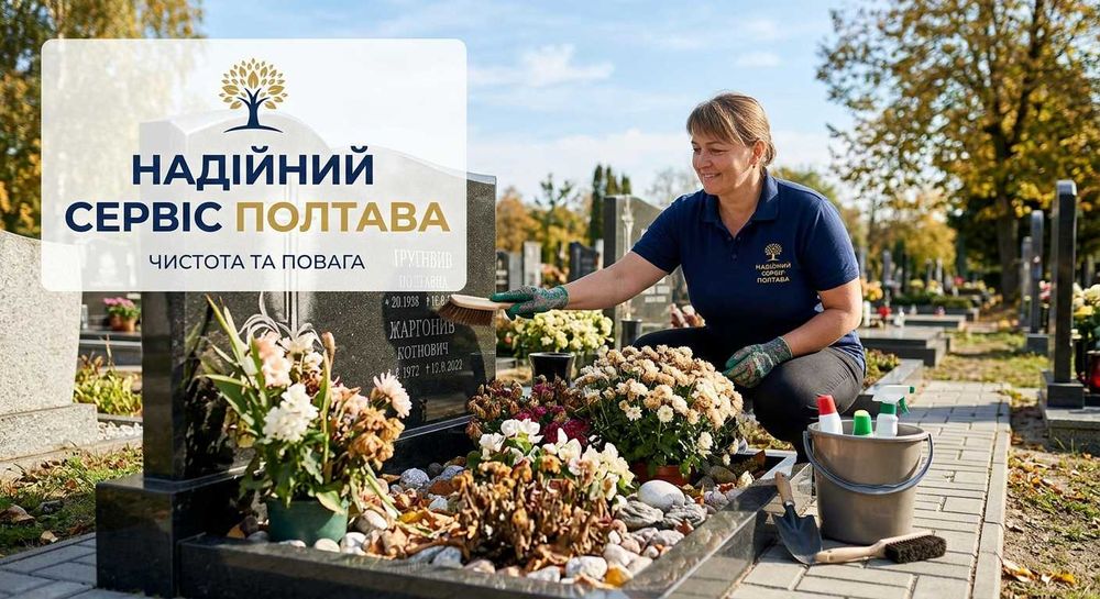 Роботи на кладовищі -Бетонування - Реставрації -Фарбування . ПОЛТАВА !