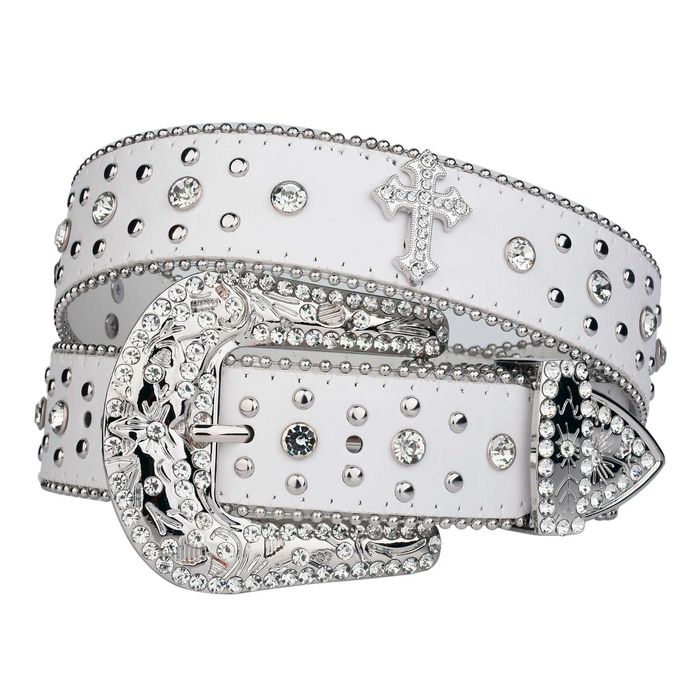 B.B. Simon Belt | Ремень Б.Б.Симон  со стразами ChromeHearts