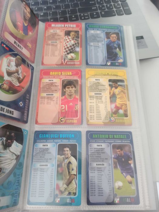 Karty piłkarskie Boing Messi Kaka Ibrahimovic