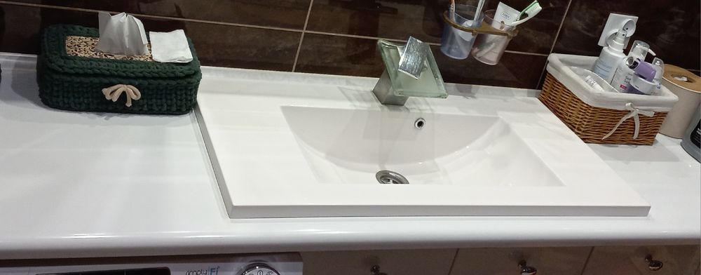 Umywalka wpuszczana w blat 40x80