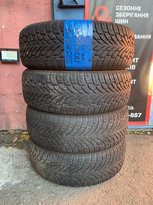 225 60 18 nokian wr suv 4 зима 4 штуки протектор 95%~75%