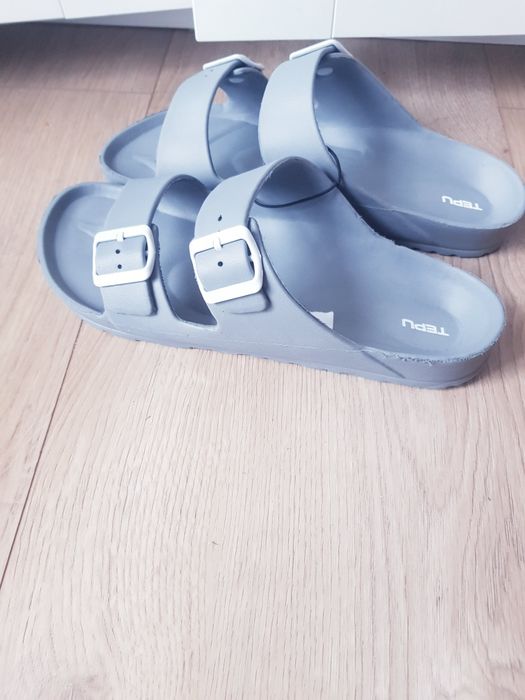 Nowe klapki męskie z regulowanymi paskami marki Tepu rozmiar 45