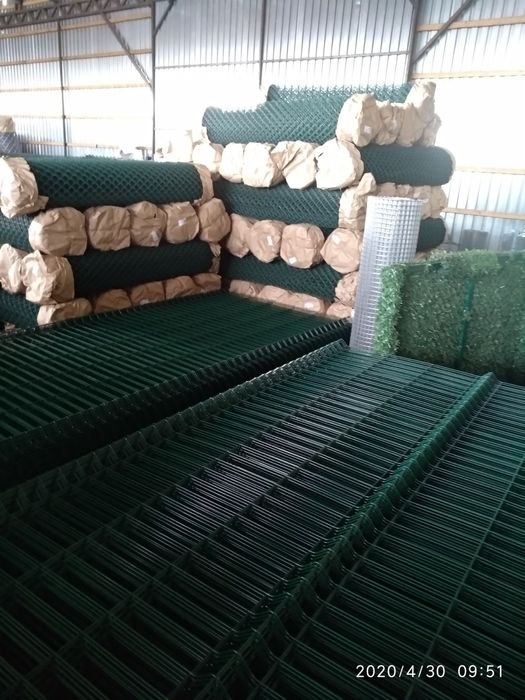 Габіони Сітка Сетка Забор зварна зелена в ПВХ і оцинкована