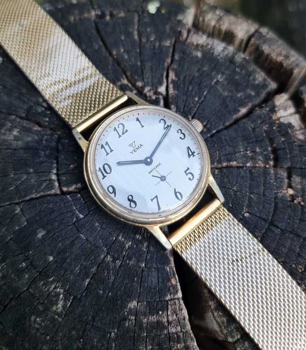 Relógio Vintage YEMA Sous Marine Gold Plated (Mecânico Corda Manual)