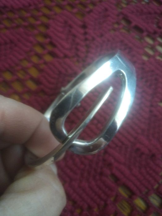 Piękna mankietowa, masywna Mexico Sterling 925