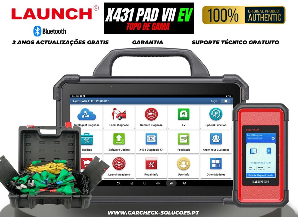 Launch X431 PAD VII + EV KIT – Topo de Gama