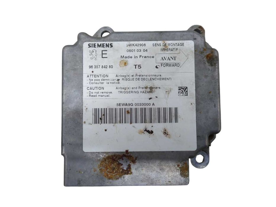 Peugeot 307 Moduł Sensor Poduszek Powietrznych Airbag