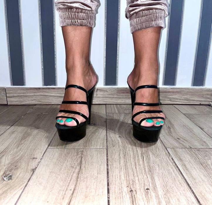 149/ ODRĘKI 45 szpilki klapki obcas 15 Trans Crossdress buty 36-46 EU