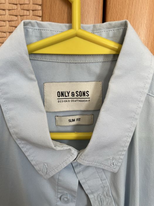 Błękitna koszula ONLY & SONS M slim fit