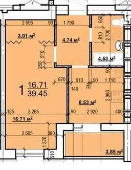 В продаже 1к S 39м ,в новострое ЖК Мира.ХТЗ.Индустриальная.Q