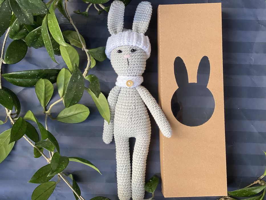 Зайчик вʼязаний, гачком