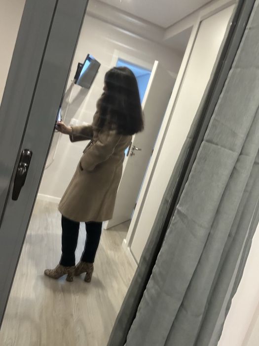 Fantastico casaco em pele verdadeira