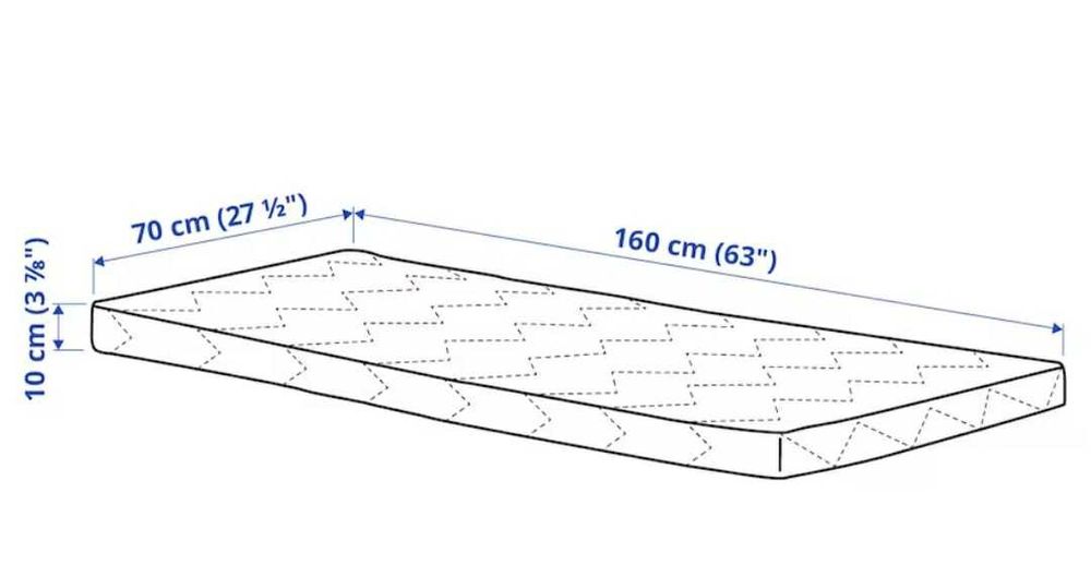 Cama de criança + estrado + colchão