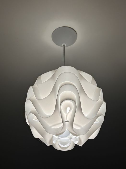 Lampa wisząca biała pojedyńcza