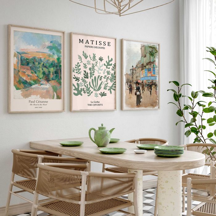 Duży zestaw plakatów 3x 50x70 cm Tryptyk do salonu (set121)