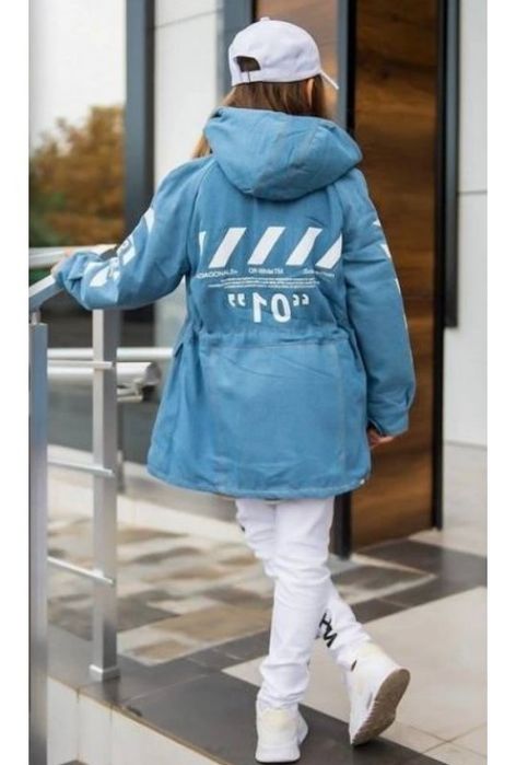 Парка Куртка джинсова на осінь 134-148