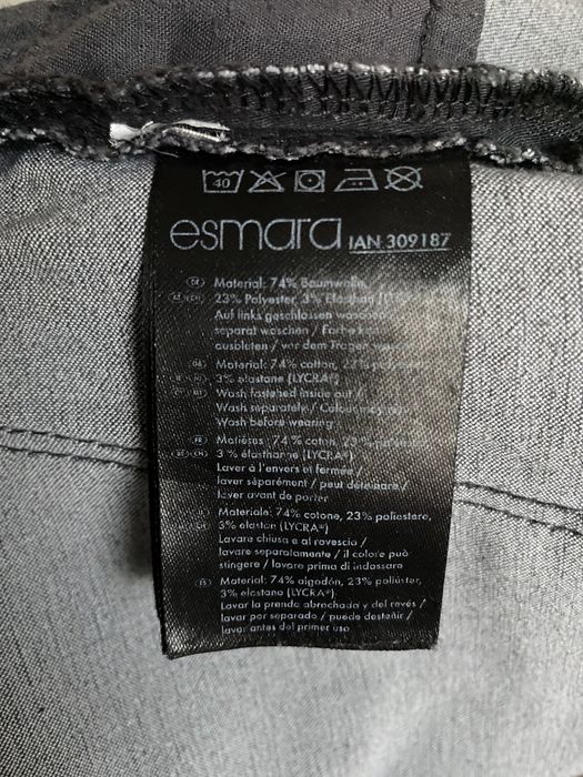 Esmara S jeansy slim  szare rurki
