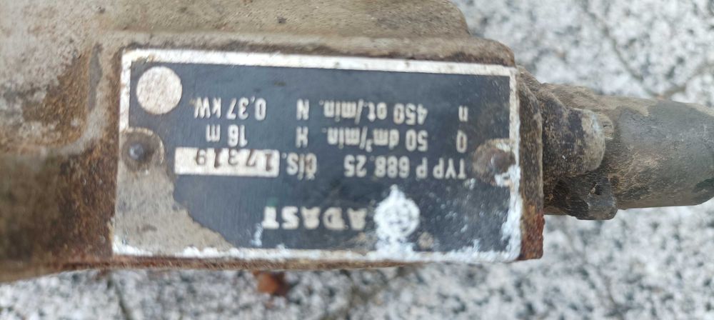 Pompa Adast - uszkodzona