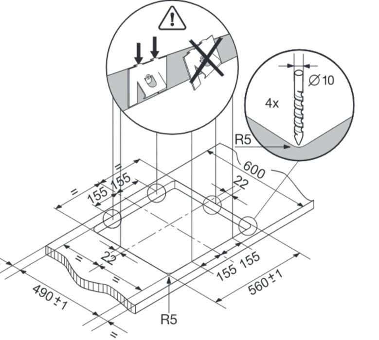 Placa de indução Zanussi ZKT-630-DX avariada