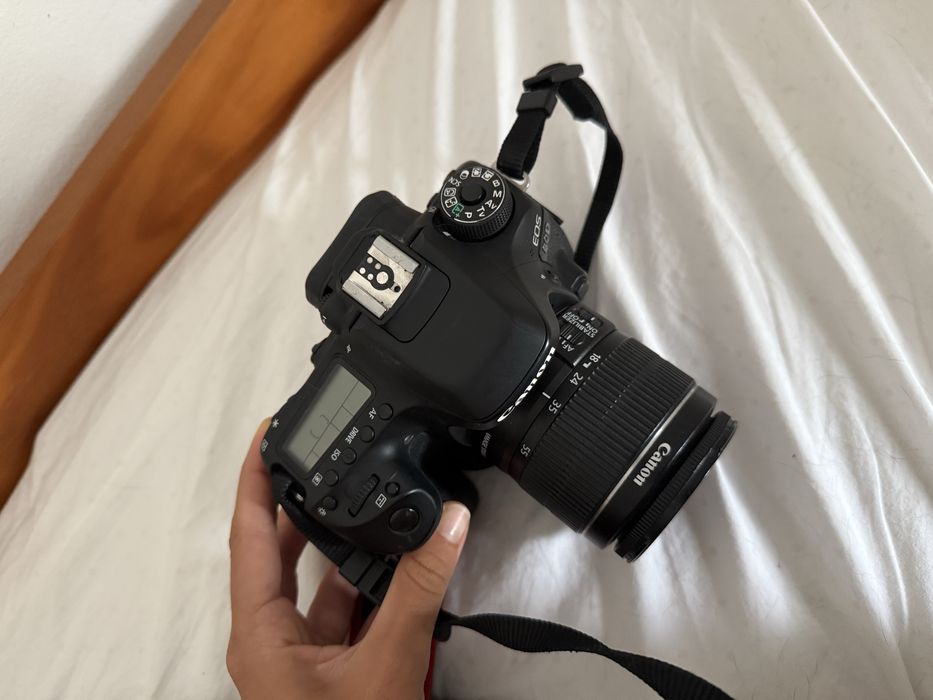 Canon EOS 80D + 2 lentes + mala + cartão + tripé