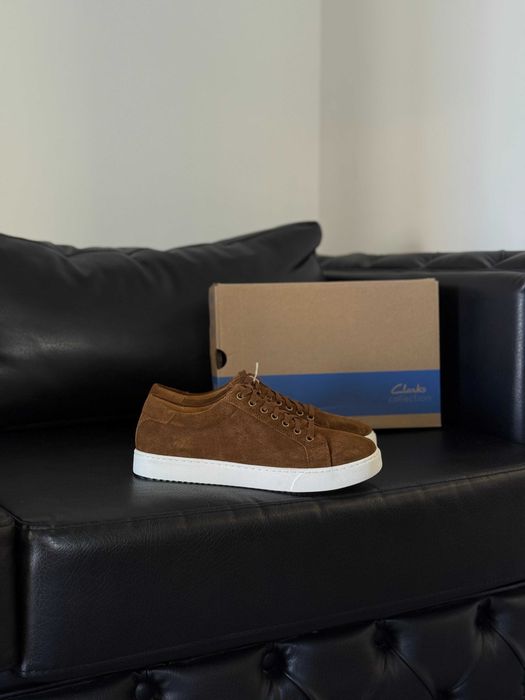 Чоловічі кеди на осінь темно-сині замшеві кросівки Clarks Lockton Lace нові Оригінал є розміра 47 46 45 44 43 дивіться інші оголошення автора