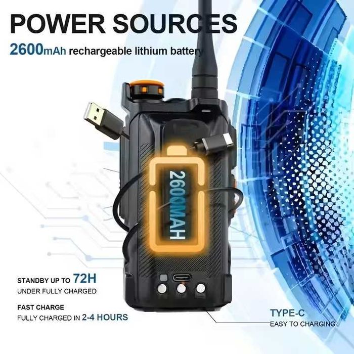 Baofeng UV-K6 УКВ Р/станция на 144/220/430 Mhz  5W  700 грн.