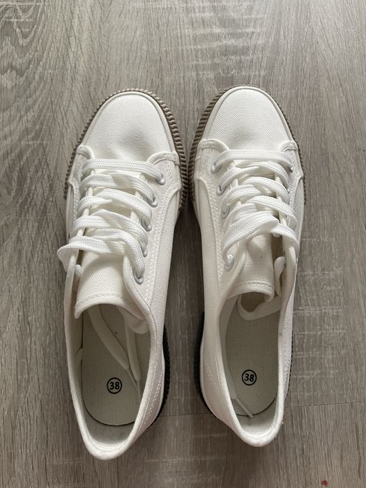 Nowe hitowe biale trampki 37/38 24 cm