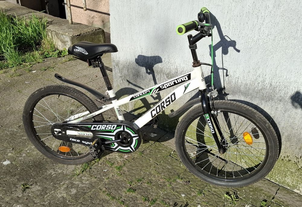 Дитячий велосипед  7-9 років 20 дюймів Corso Sporting Білий