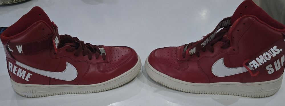 Nike Air Force 1 High Supreme „World Famous” 698696-610 Red