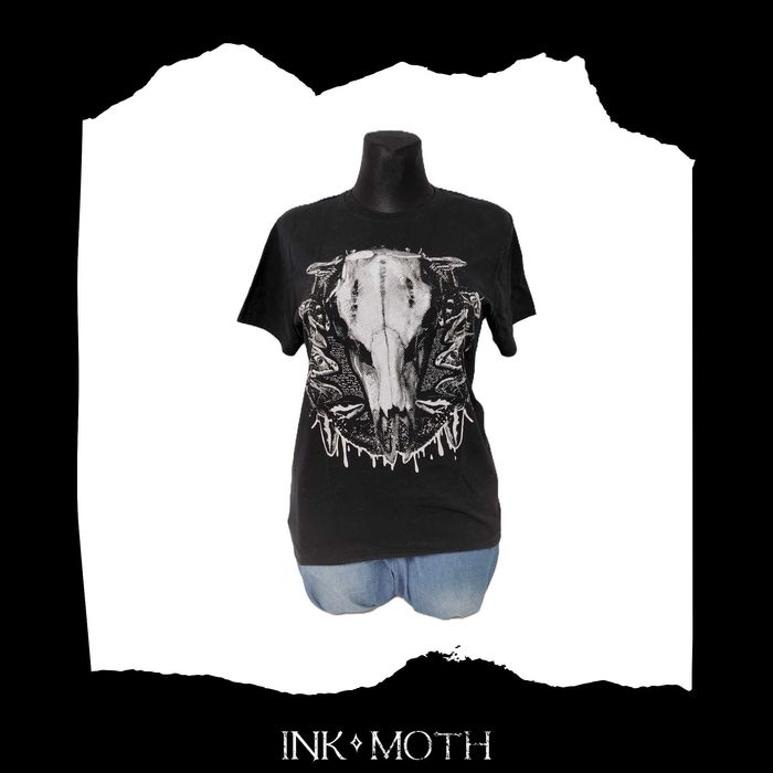 Koszulka/Worek "Czaszka" sitodruk ręczny z autorską grafiką