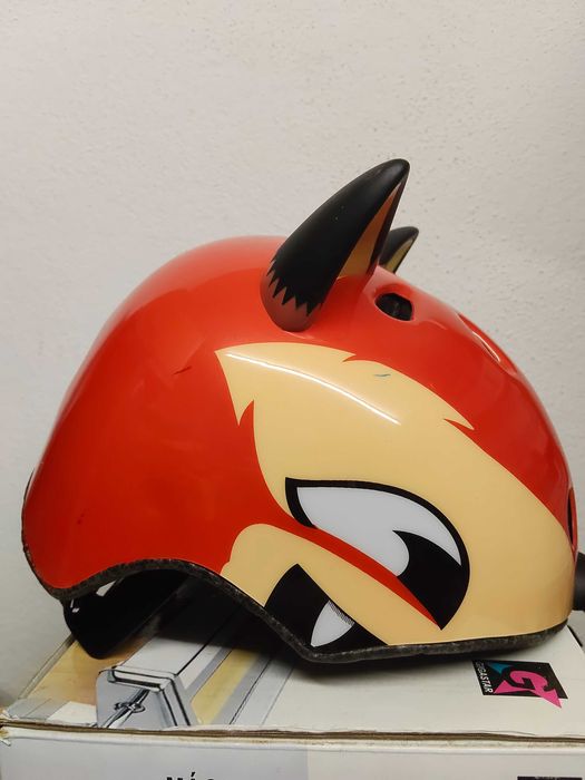 Capacete para criança de raposa
