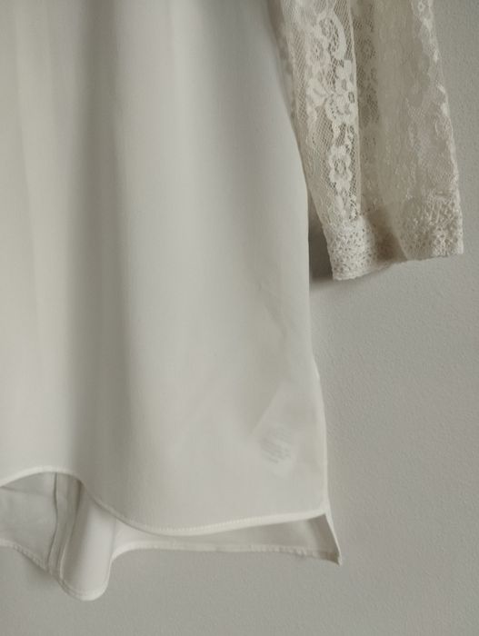 Elegancka bluzka z koronkowym rękawem r. L 40 object