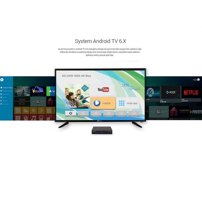 Recetor Opticum AX 4K UHD 1500 Satélite (Android) (Envio Gratis)