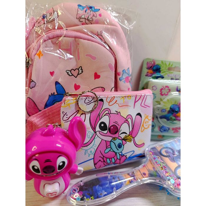 Трендовий дитячий набір Стіч, канцтовари, дитячі сумки. Пишіть.