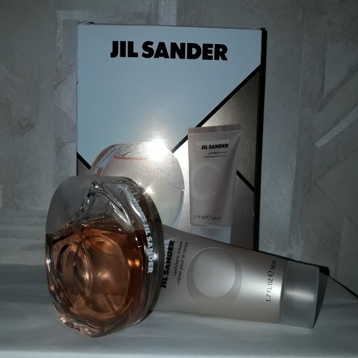 Jil Sander Sensations, 40ml edt+50ml cream, подарочный набор, новый.