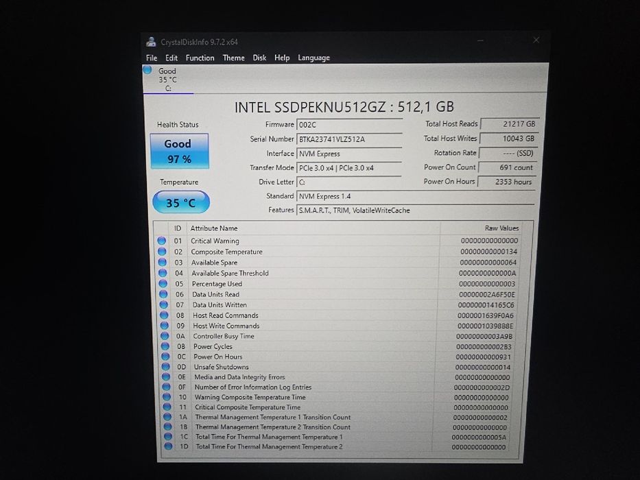 Lenovo ThinkCentre M900 Tiny - i7 6700T - 512 gb SSD - uchwyt vesa.