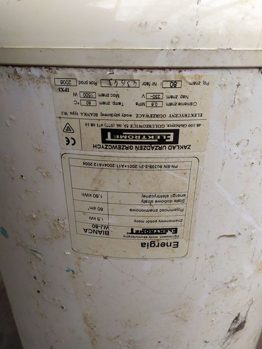 Podgrzewacz elektryczny 80 litrów Bianka 1500W