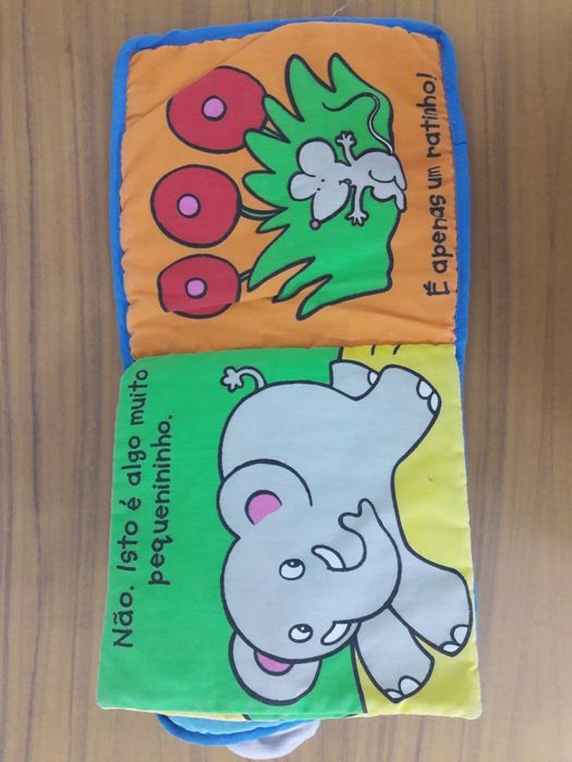 Livro de Tecido "Elefante Medroso"