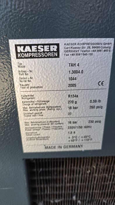 Osuszacz ziebniczy kaeser tah 4