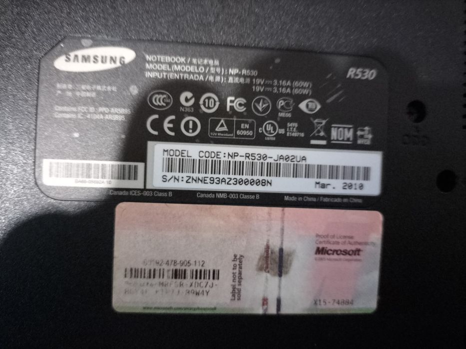 Ноутбук Samsung R530