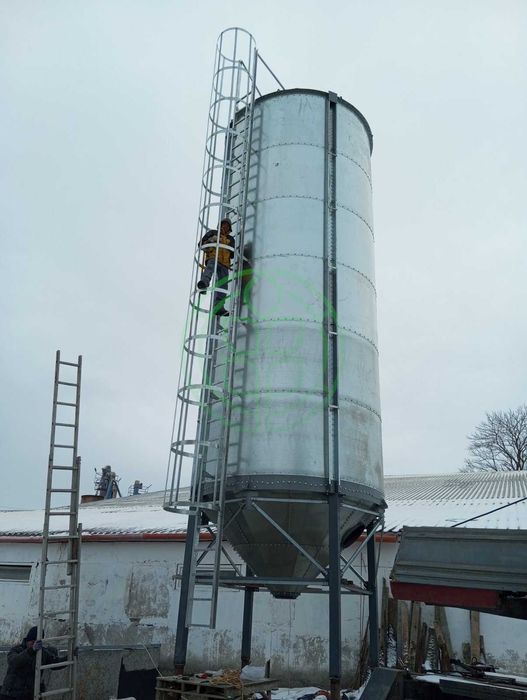 Оцинковані  силоси, бункери для зерна, комбікорму, борошна, пелети