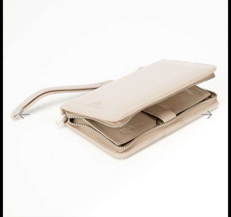 WITCHEN Damski RFID portfel skórzany z kieszenią na telefon