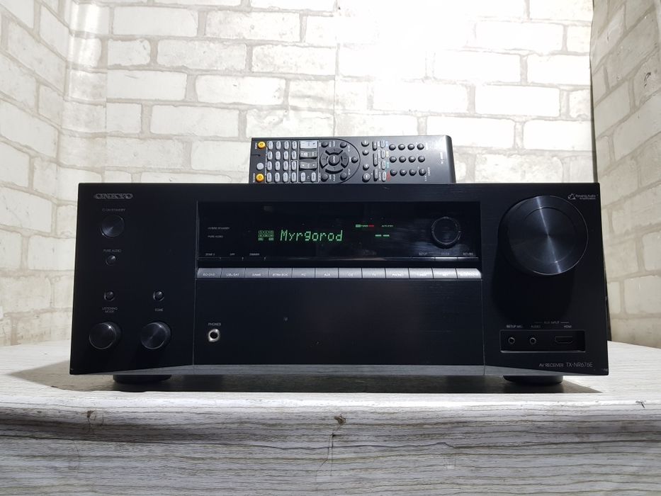 7.2 AV ресивер ONKYO TX-NR 676,*7x165 Вт, Wi-Fi, HDMI, 4K Bluetooth б/у з Німеччини