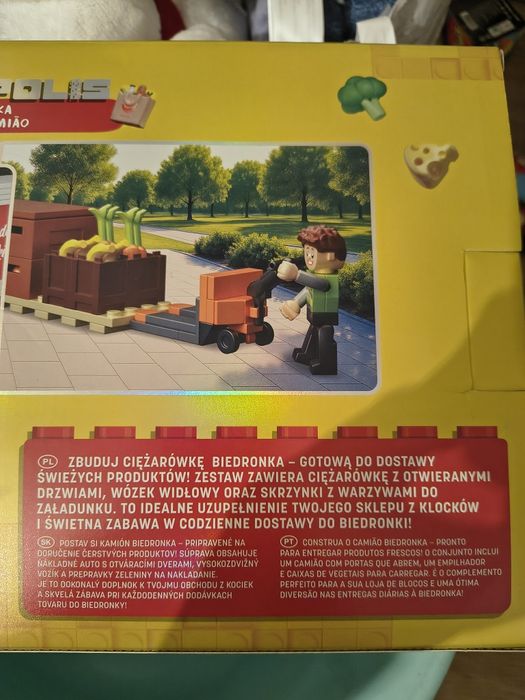 Klocki elefun metropolis sklep ciężarówka Biedronka