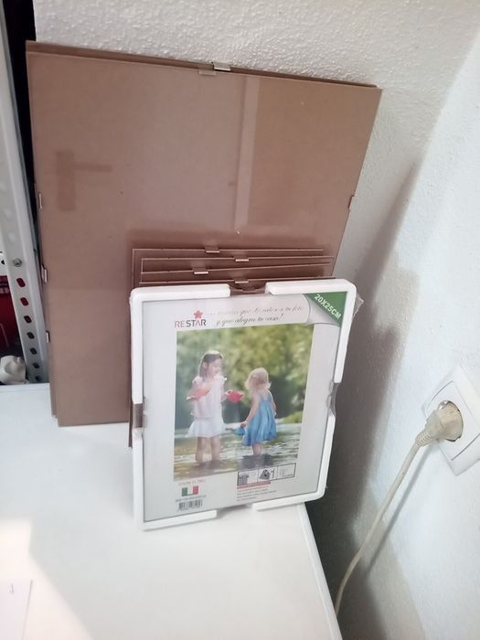 Molduras clip de vidro