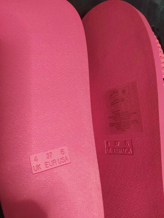 Klapki różowe, nowe