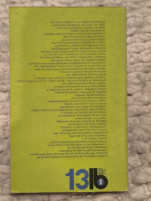 O Médico e o Monstro
de Robert Louis Stevenson