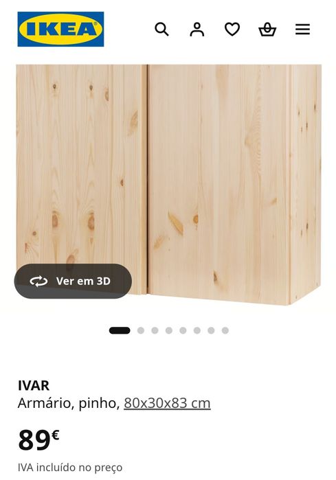 Movél Ivar Ikea em Pinho