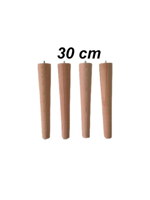 nogi bukowe 4 sztuki 30 cm