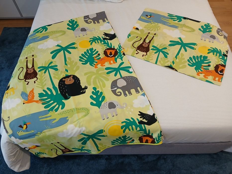 Conjunto completo de roupa de cama de criança Djungelskog IKEA